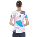 Hand-drawn-abstract-organic-shapes-background Short Sleeve Front Detail Top View2