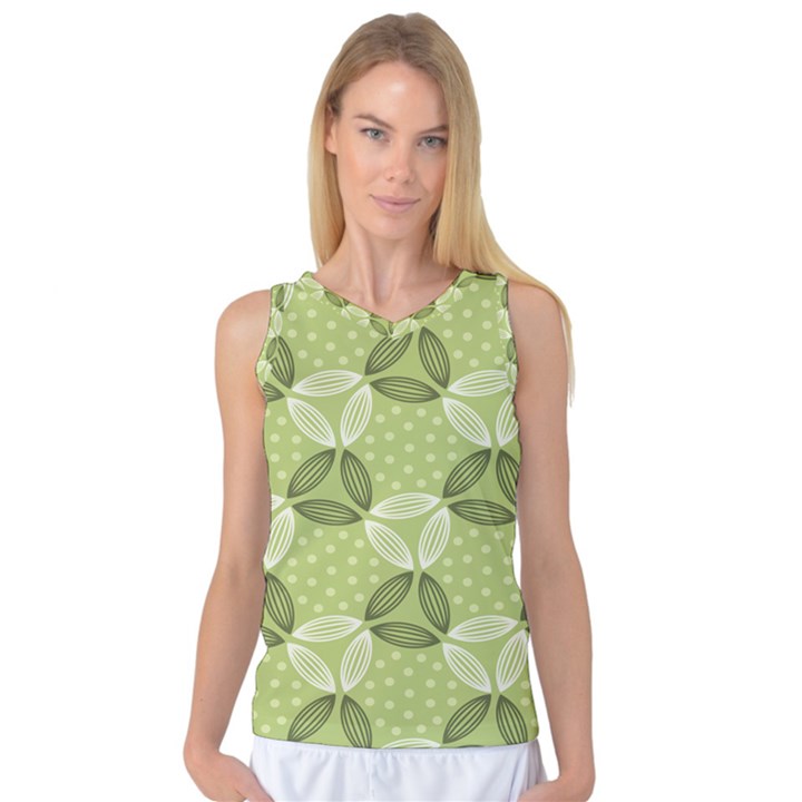 Pattern GREEN Women s Basketball Tank Top