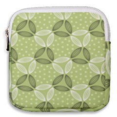 Pattern Green Mini Square Pouch by designsbymallika