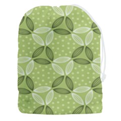 Pattern Green Drawstring Pouch (3xl) by designsbymallika