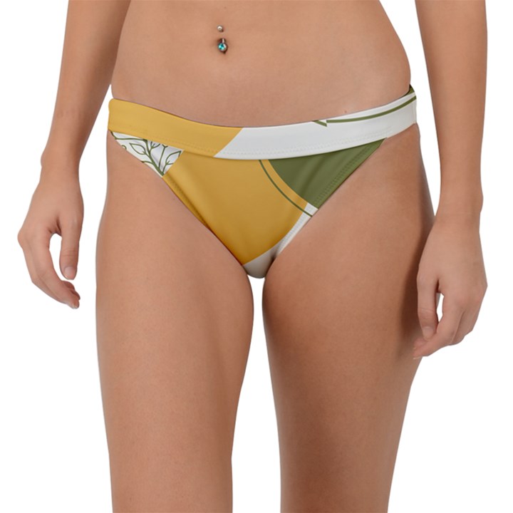 MULTI COLOR PATTERN Band Bikini Bottom