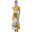 MULTI COLOR PATTERN Flutter Sleeve Maxi Dress View1