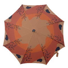 Orange Pattern Hook Handle Umbrellas (medium) by designsbymallika