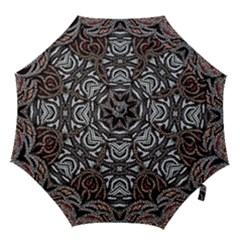 Autumn Patterns Hook Handle Umbrellas (small) by kaleidomarblingart