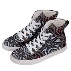 Autumn Patterns Women s Hi-top Skate Sneakers by kaleidomarblingart