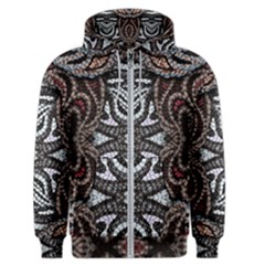 Autumn Patterns Men s Zipper Hoodie by kaleidomarblingart