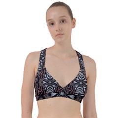 Autumn Patterns Sweetheart Sports Bra by kaleidomarblingart