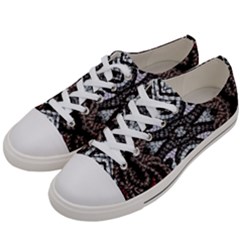 Autumn Patterns Men s Low Top Canvas Sneakers by kaleidomarblingart