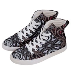 Autumn Patterns Men s Hi-top Skate Sneakers by kaleidomarblingart