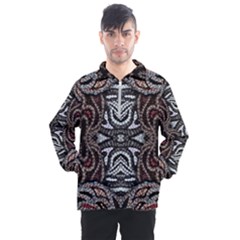 Autumn Patterns Men s Half Zip Pullover by kaleidomarblingart