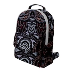 Autumn Patterns Flap Pocket Backpack (large) by kaleidomarblingart