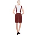 Diagonal Dark Red Small Plaids Geometric  Braces Suspender Skirt View2