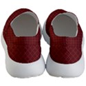 Diagonal Dark Red Small Plaids Geometric  Men s Lightweight Slip Ons View4