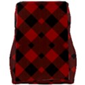 Red Diagonal Plaid Big Car Seat Velour Cushion  View2