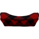 Red Diagonal Plaid Big Car Seat Velour Cushion  View3