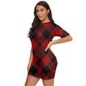 Red Diagonal Plaid Big Just Threw It On Dress View2