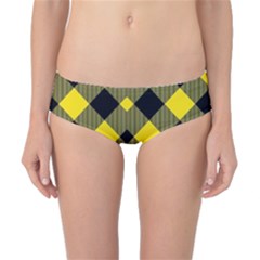 Yellow Diagonal Plaids Classic Bikini Bottoms by ConteMonfrey