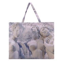 Three Graces Collage Artwork Zipper Large Tote Bag