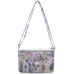 Three Graces Collage Artwork Double Gusset Crossbody Bag by dflcprintsclothing