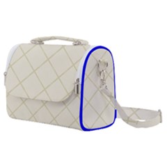 Discreet Cream Plaids Satchel Shoulder Bag by ConteMonfrey