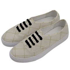 Discreet Cream Plaids Men s Classic Low Top Sneakers by ConteMonfrey