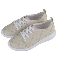 Discreet Cream Plaids Women s Lightweight Sports Shoes by ConteMonfrey