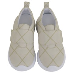 Discreet Cream Plaids Kids  Velcro No Lace Shoes by ConteMonfrey