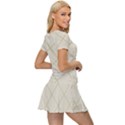 Discreet Cream Plaids Women s Sports Wear Set View3