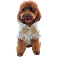 Clean Brown White Plaids Dog Coat by ConteMonfrey