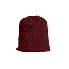 Diagonal Red Plaids Drawstring Pouch (medium) by ConteMonfrey