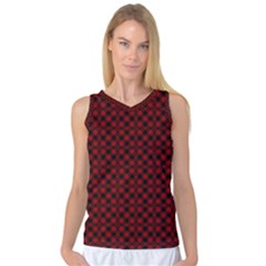 Diagonal Red Plaids Women s Basketball Tank Top by ConteMonfrey