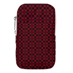 Diagonal Red Plaids Waist Pouch (small) by ConteMonfrey