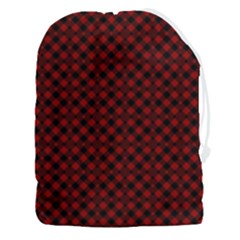 Diagonal Red Plaids Drawstring Pouch (3xl) by ConteMonfrey