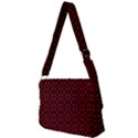 Diagonal Red Plaids Full Print Messenger Bag (L) View2