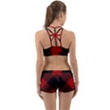 Black and dark red plaids Back Web Gym Set View2