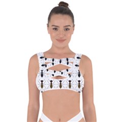 Ants Insect Pattern Cartoon Ant Animal Bandaged Up Bikini Top by Ravend