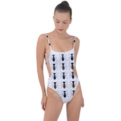 Ants Insect Pattern Cartoon Ant Animal Tie Strap One Piece Swimsuit by Ravend