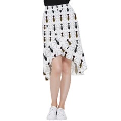 Ants Insect Pattern Cartoon Ant Animal Frill Hi Low Chiffon Skirt by Ravend