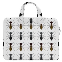 Ants Insect Pattern Cartoon Ant Animal Macbook Pro 16  Double Pocket Laptop Bag  by Ravend