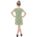 Discreet Green Plaids Kids  Cross Web Dress View2