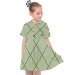 Discreet Green Plaids Kids  Sailor Dress by ConteMonfrey