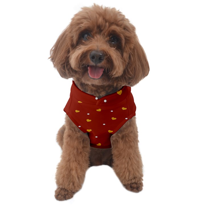 Red Yellow Love Heart Valentine Dog Sweater