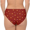 Red Yellow Love Heart Valentine Double Strap Halter Bikini Bottom View2