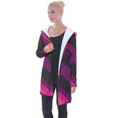 Background Pattern Texture Design Longline Hooded Cardigan by Ravend