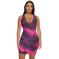 Background Pattern Texture Design Draped Bodycon Dress by Ravend