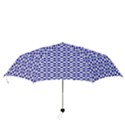 Blue Small diagonal Plaids   Folding Umbrellas View3