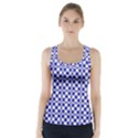 Blue Small diagonal Plaids   Racer Back Sports Top View1