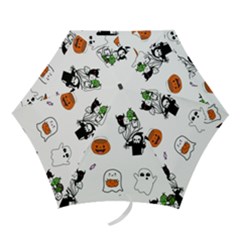 Halloween Jack O Lantern Vector Mini Folding Umbrellas by Ravend