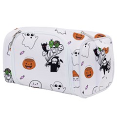 Halloween Jack O Lantern Vector Toiletries Pouch by Ravend