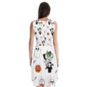 Halloween Jack O Lantern Vector Sleeveless Chiffon Dress   View2